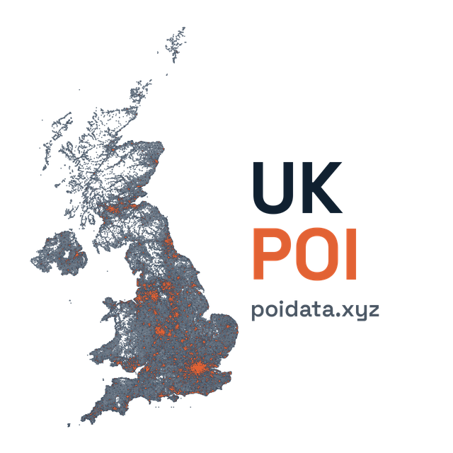 UK Points of Interest: 1.85M Places with Brands and Listed Tickers